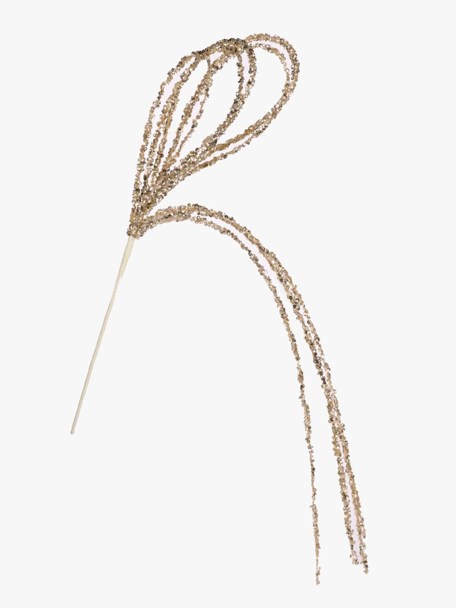 Champagne Beaded Loop Spray