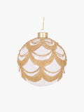 Clear Scalloped Glass Bauble