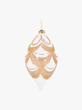 Clear Scalloped Glass Drop Bauble