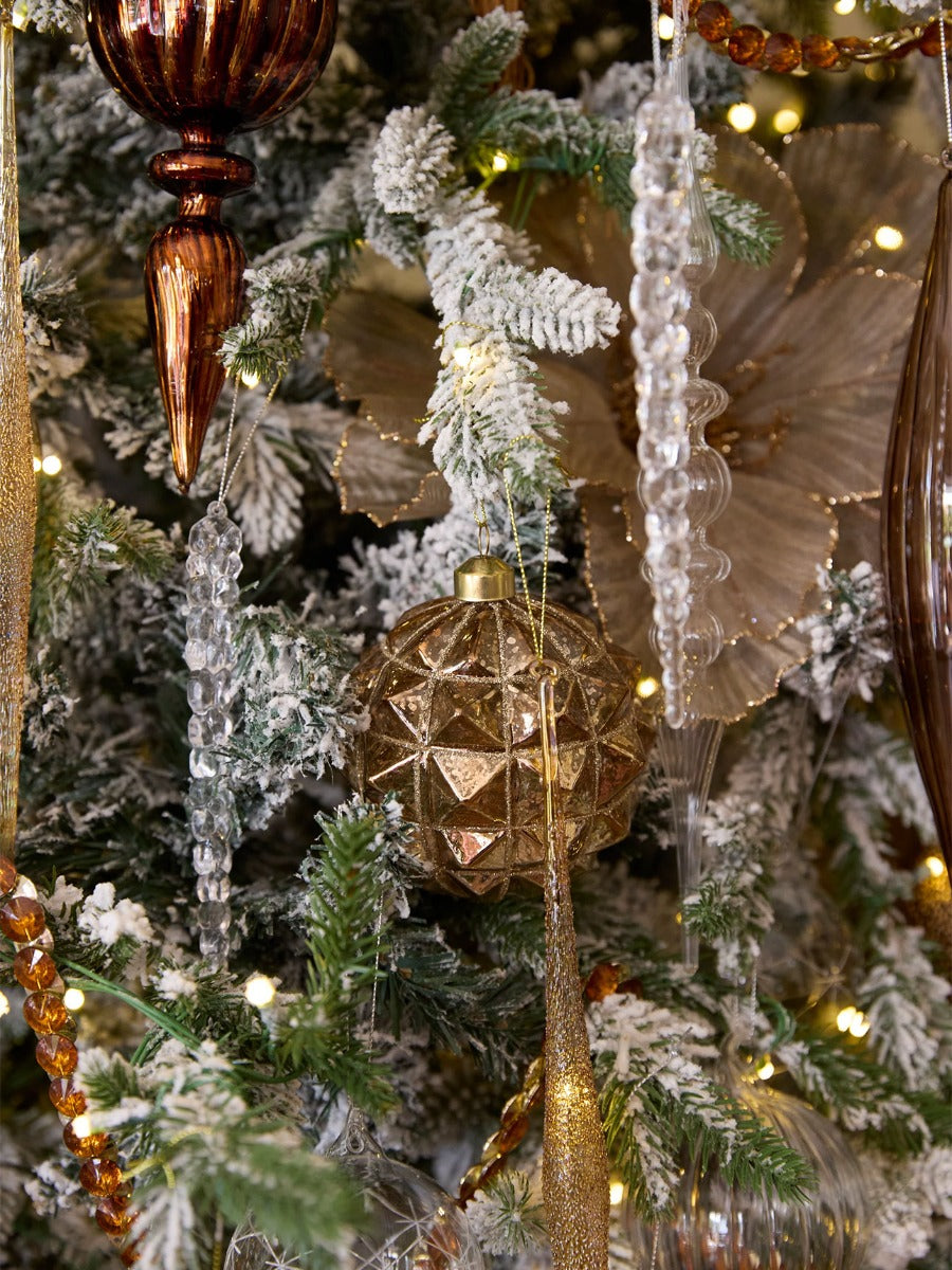 Copper Murcury Stud Bauble