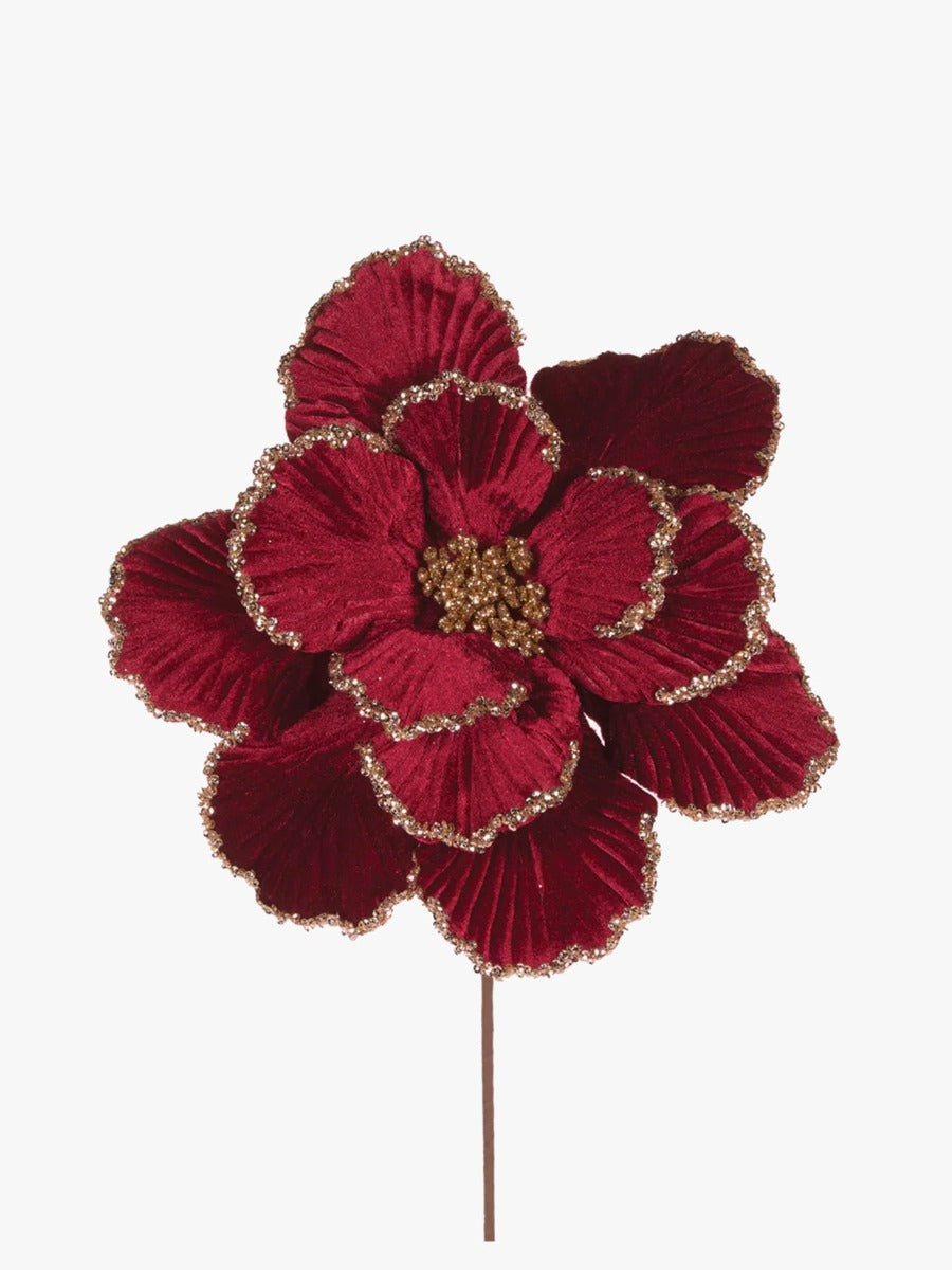 Embellished Burgundy Magnolia