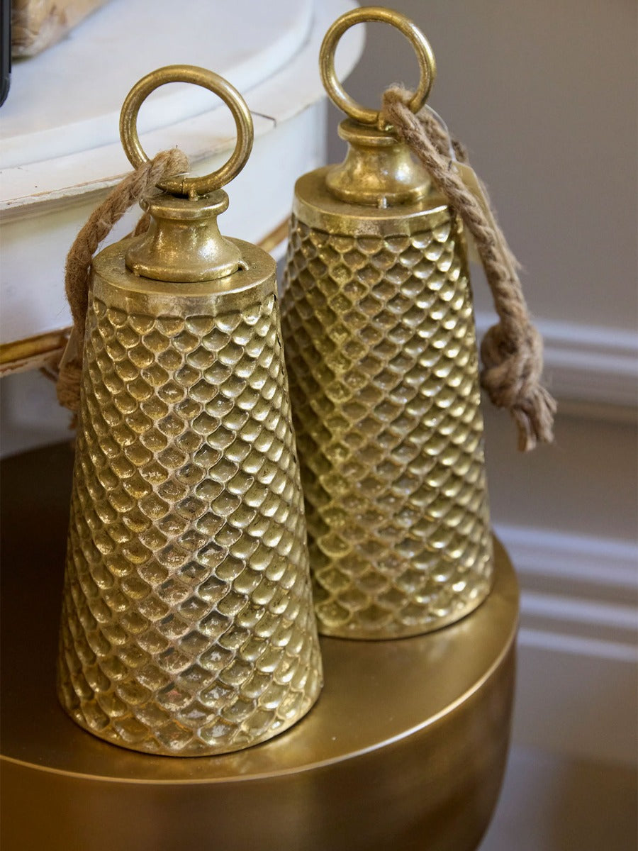 Embossed Gold Long Bell