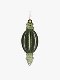 Velvet Ribbed Finial in Forest
