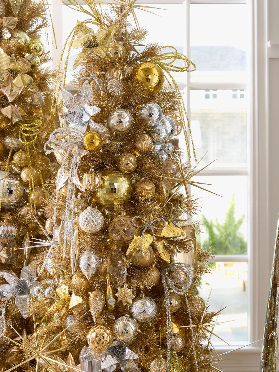 Gold Beaded Loop Spray