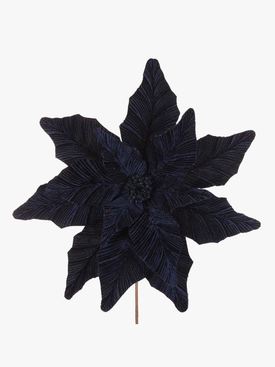 Luxe Midnight Blue Poinsettia