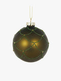 Matte Scalloped Bauble in Forest