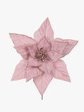 Minimal Pink Velour Poinsettia