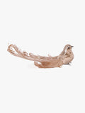 Champagne Glitter Natural Feather Bird
