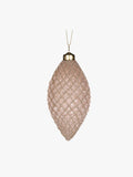 Pale Pink Quilted Drop Bauble