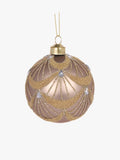 Rose Gold Scalloped Jewel Bauble