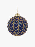 Royal Blue Pleated Bauble