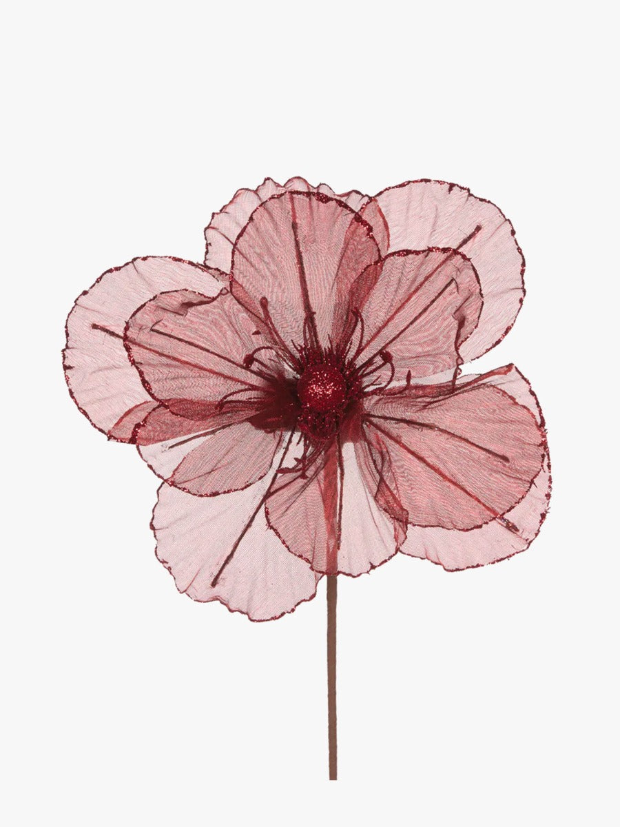 Embellished Burgundy Magnolia