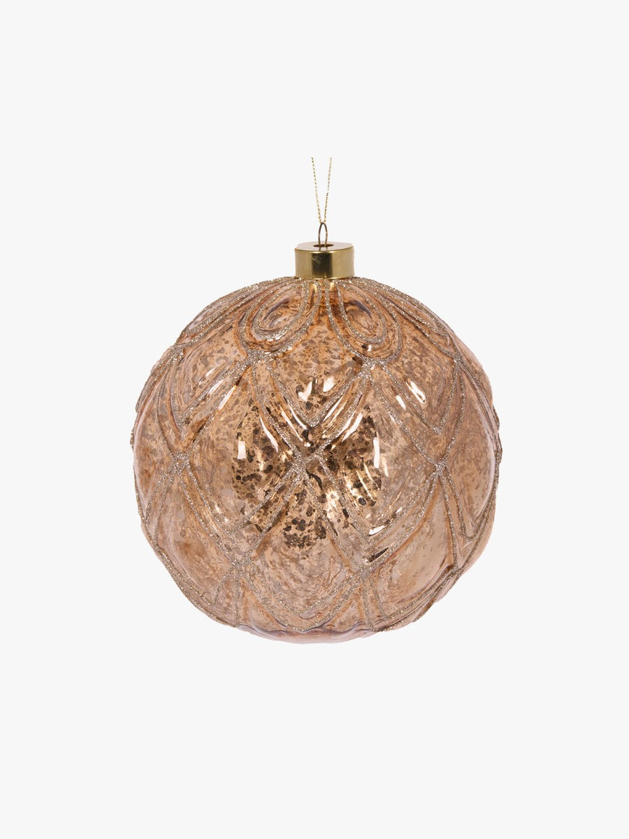 Deco Bauble in Amber - XL