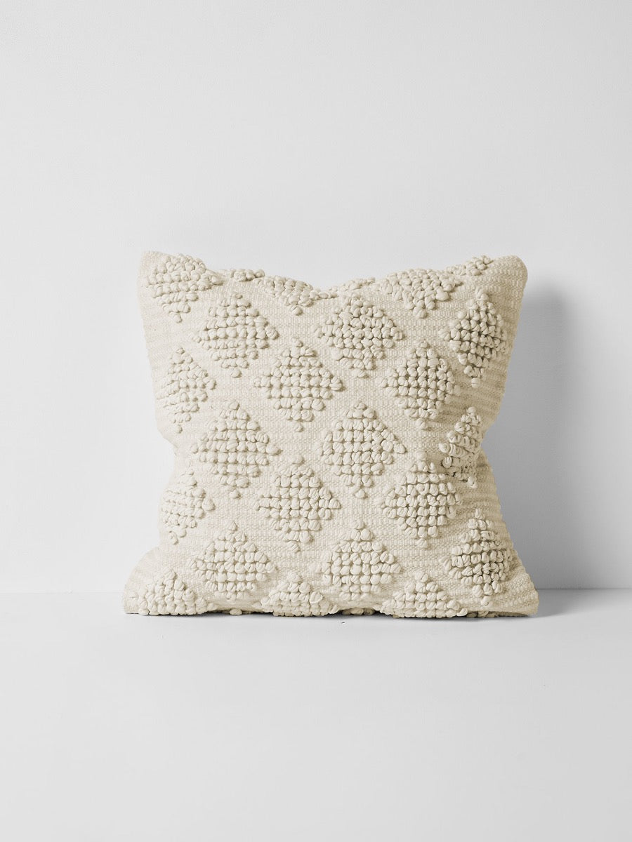 Husk Square Cushion in Ivory