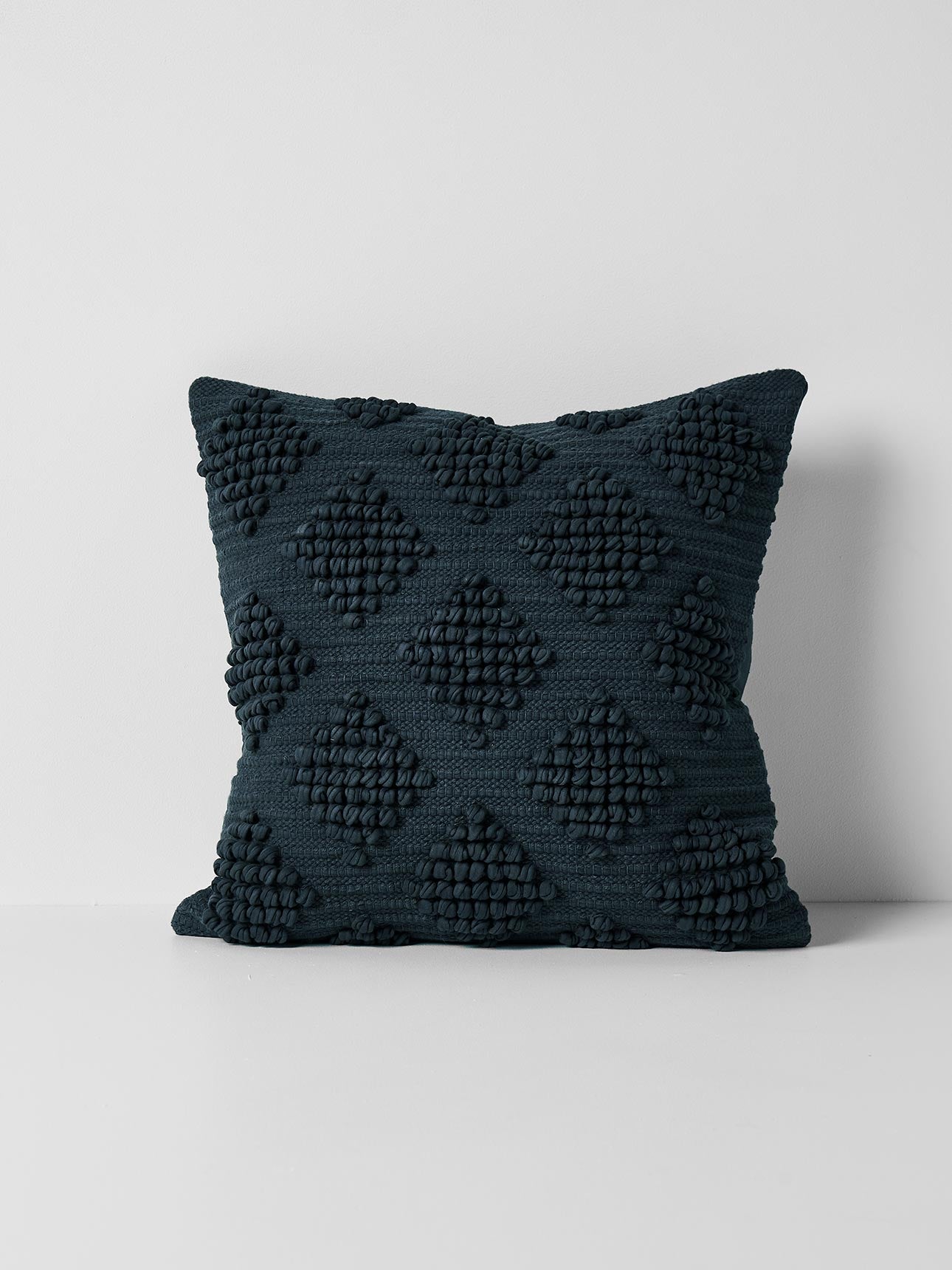 Husk Square Cushion in Slate