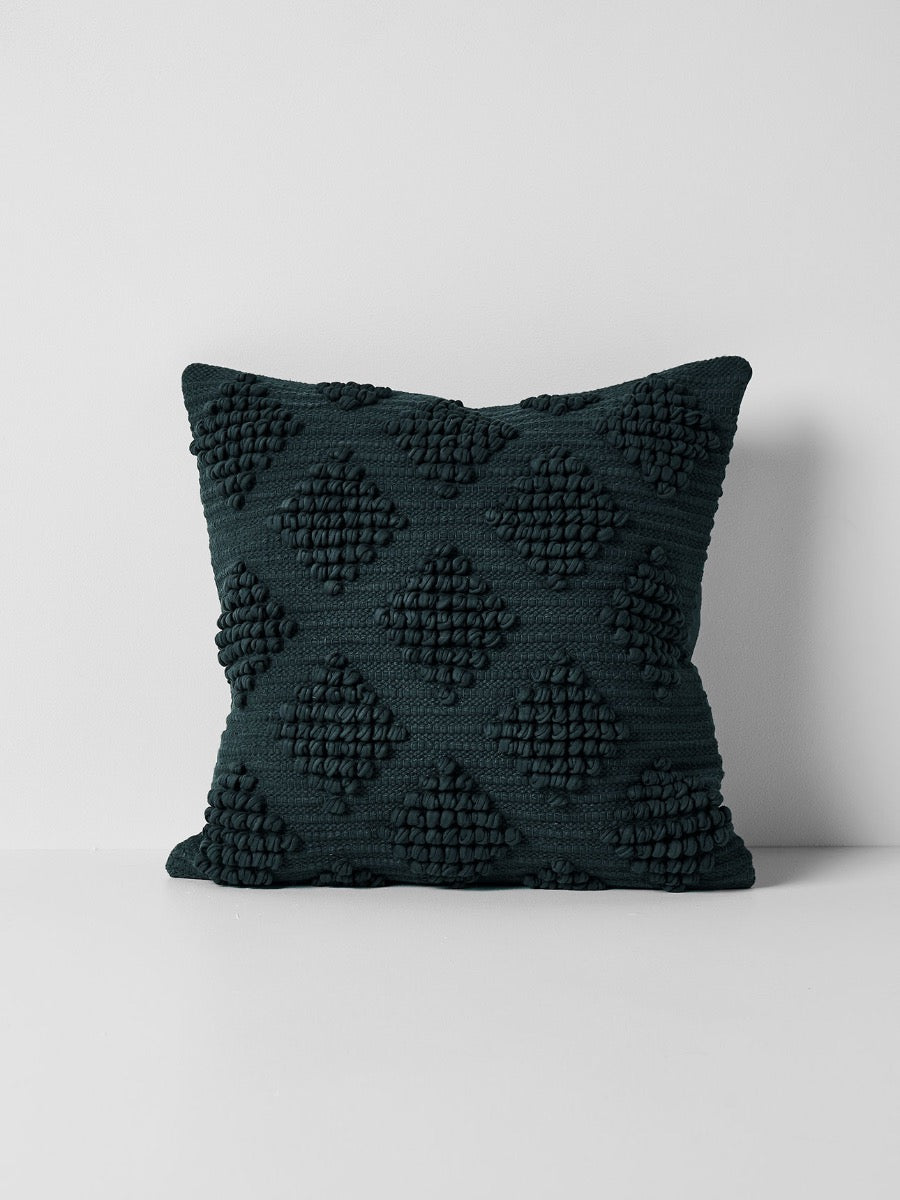 Husk Square Cushion in Slate