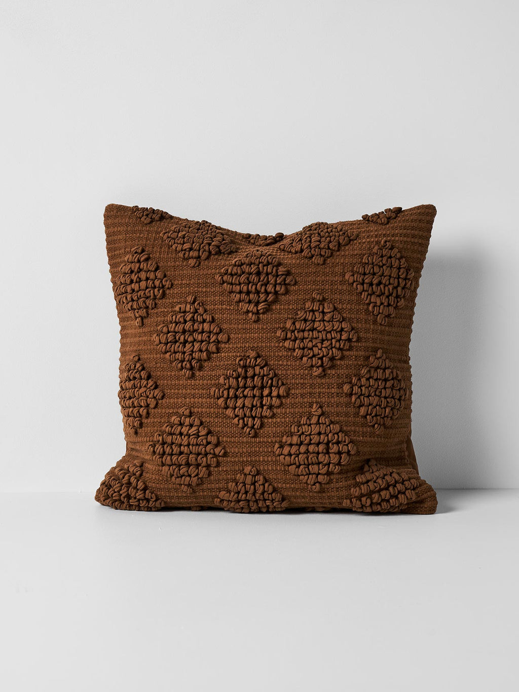 Husk Square Cushion in Tobacco