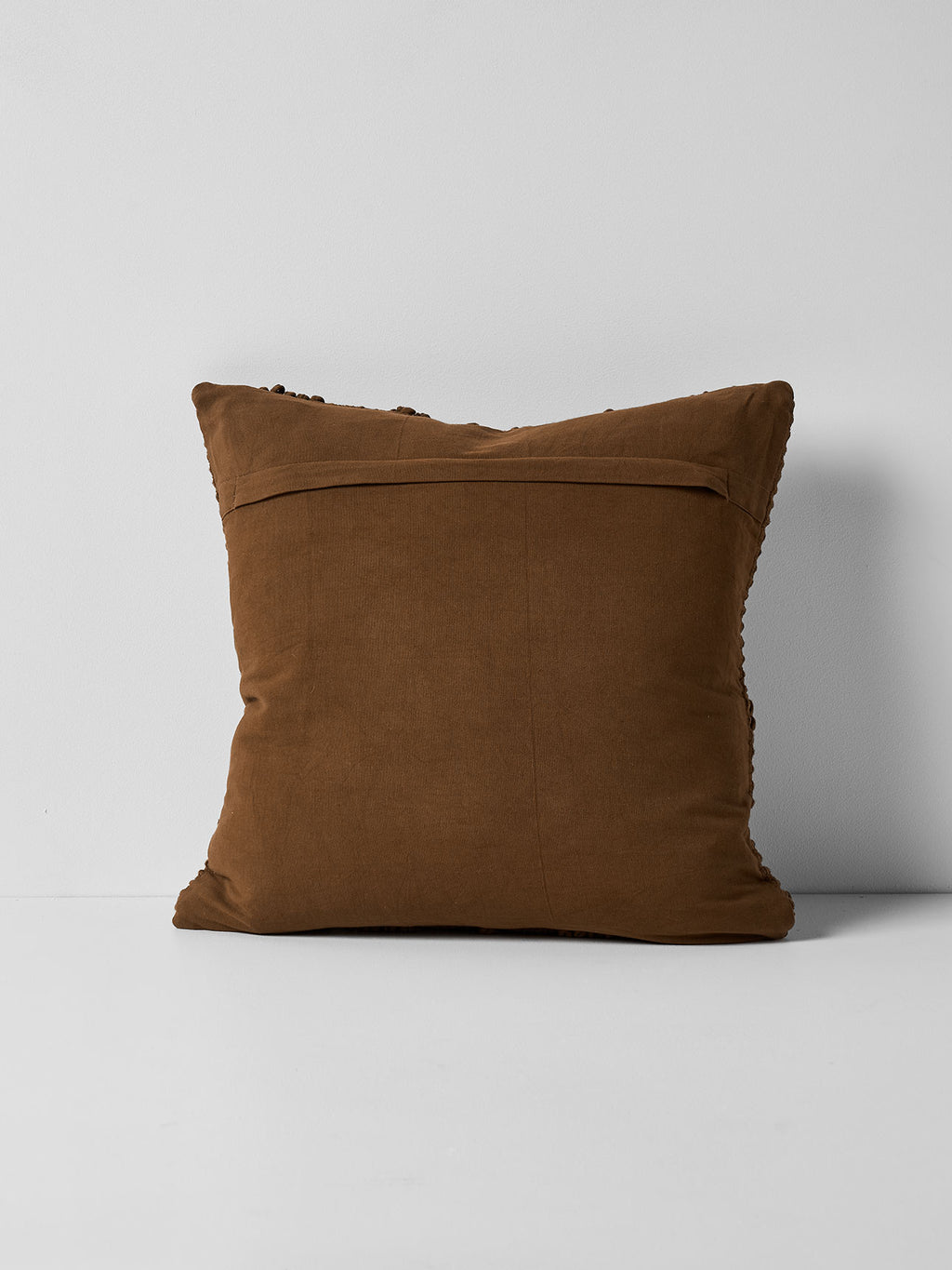 Husk Square Cushion in Tobacco