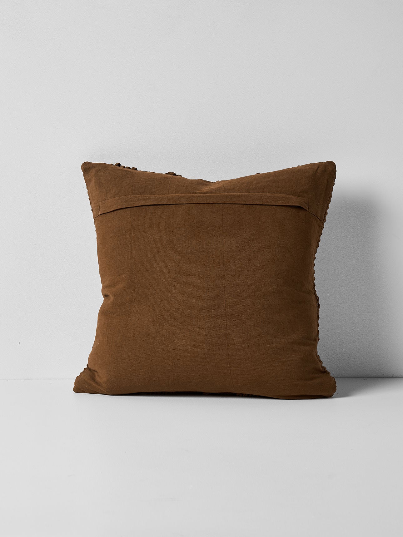 Husk Square Cushion in Tobacco