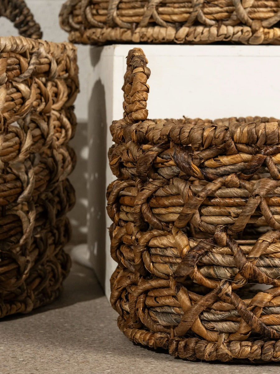 Edie Textural Woven Baskets - Small