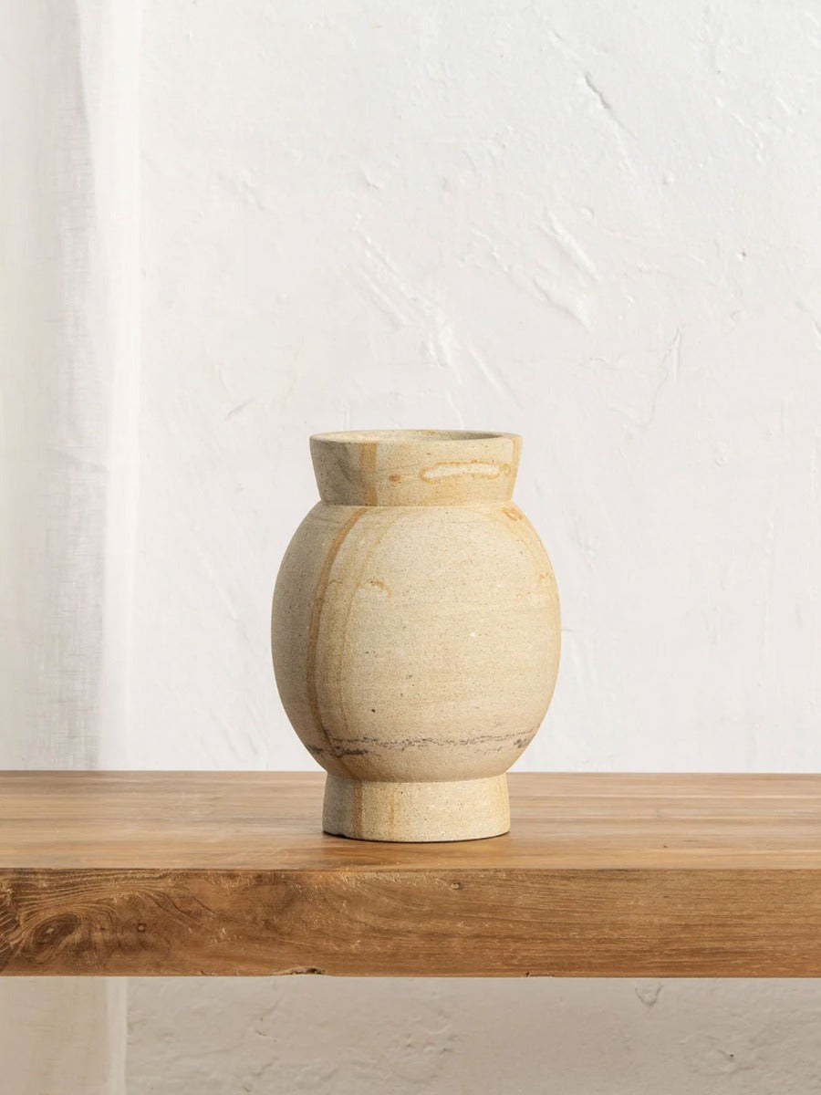Ianthe Sandstone Vase - Medium