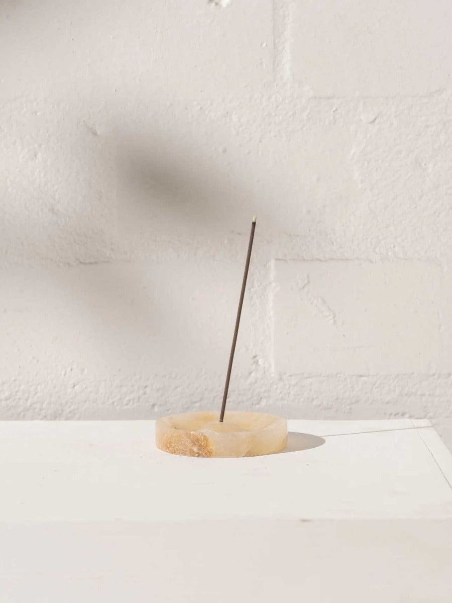 Oriana Onyx Round Incense Holder