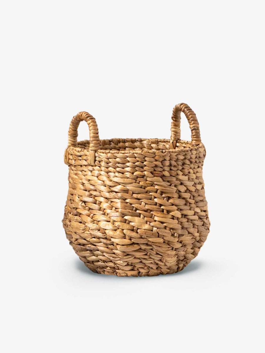 Waterhyacinth Octagonal Belly Basket - Small