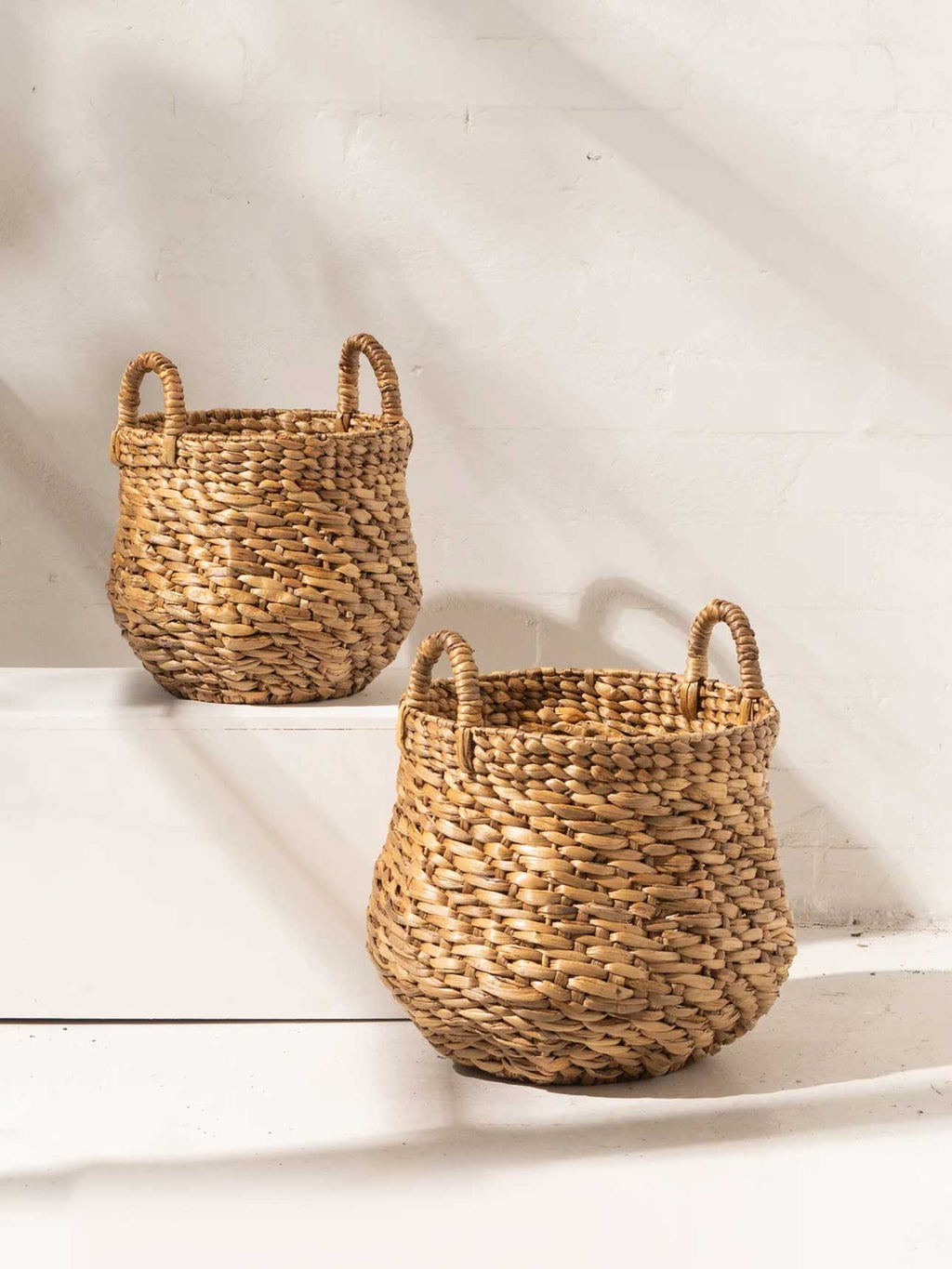 Waterhyacinth Octagonal Belly Basket - Small