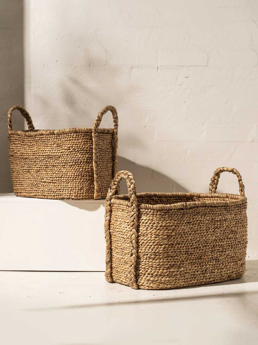 Waterhyacinth Oval Baskets - Small