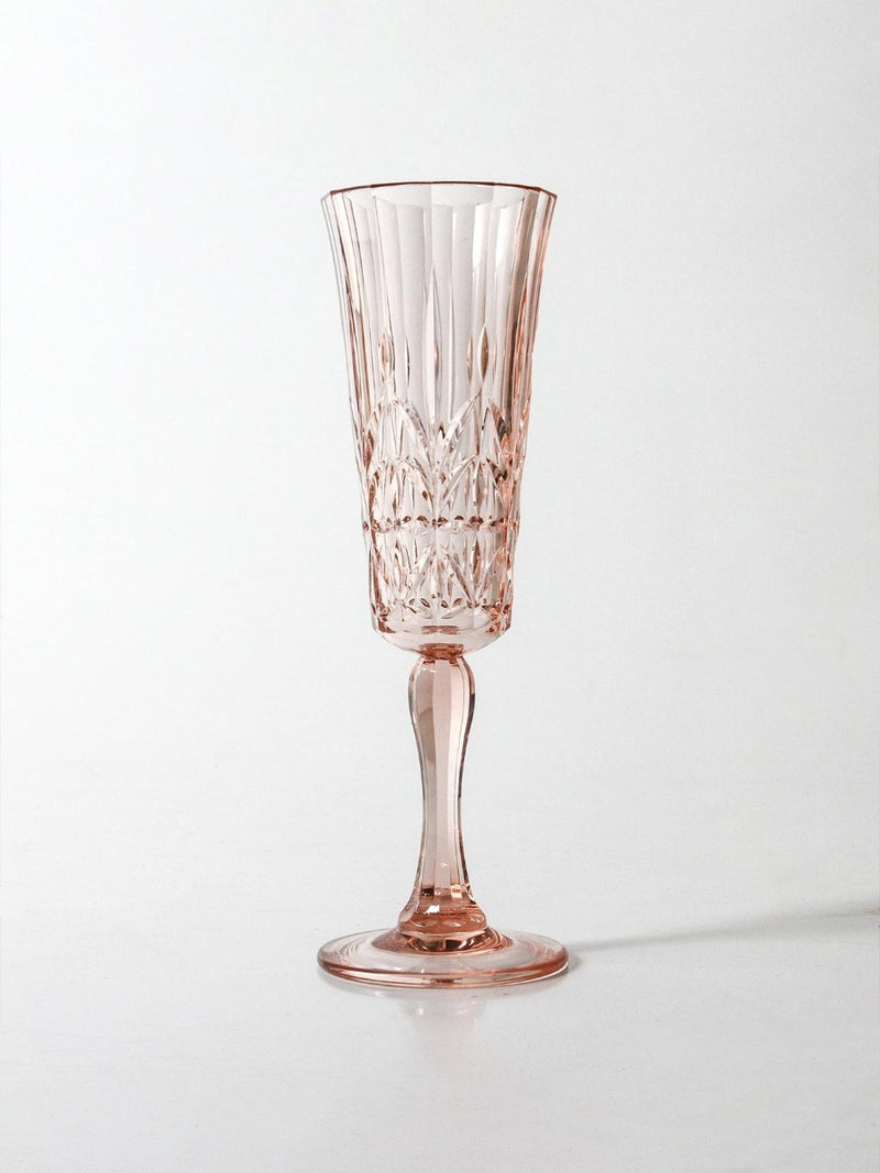 Pavilion Acrylic Champagne Flute in Pale Pink
