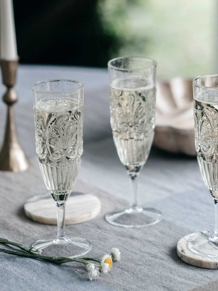Flemington Acrylic Champagne Flute in Clear