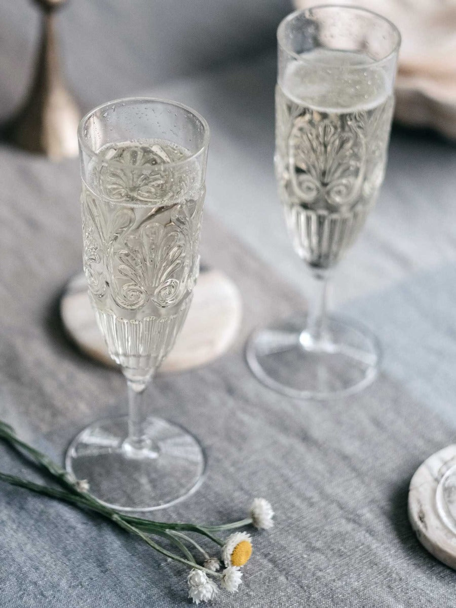Flemington Acrylic Champagne Flute in Clear