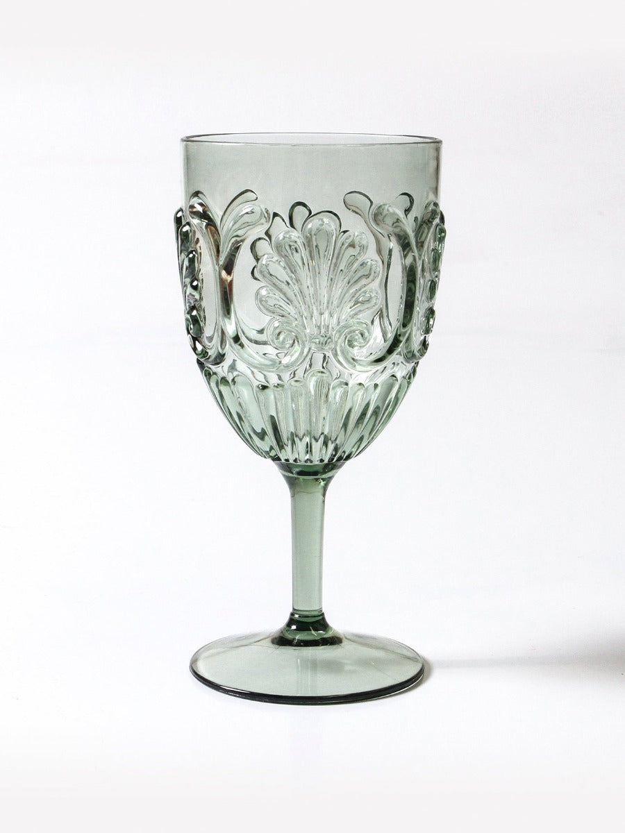 Flemington Acrylic Wine Glass in Green
