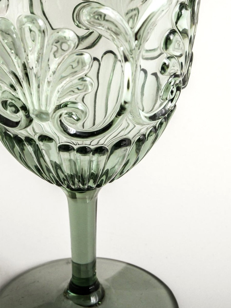 Flemington Acrylic Wine Glass in Green