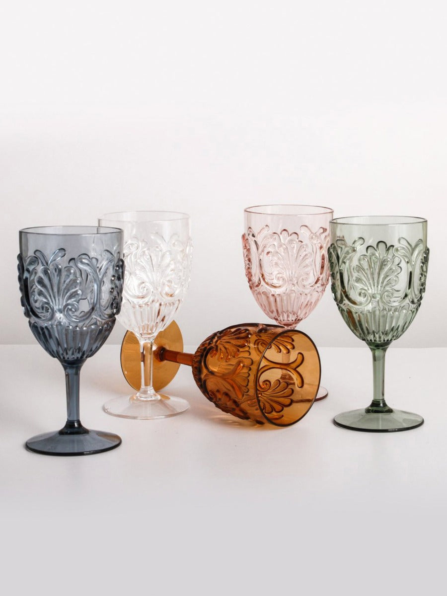 Flemington Acrylic Wine Glass in Green