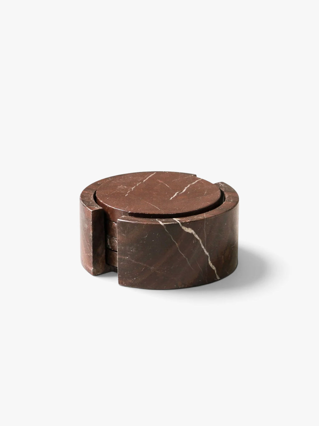 Odite Coasters in Rosso Levento - 4 pack