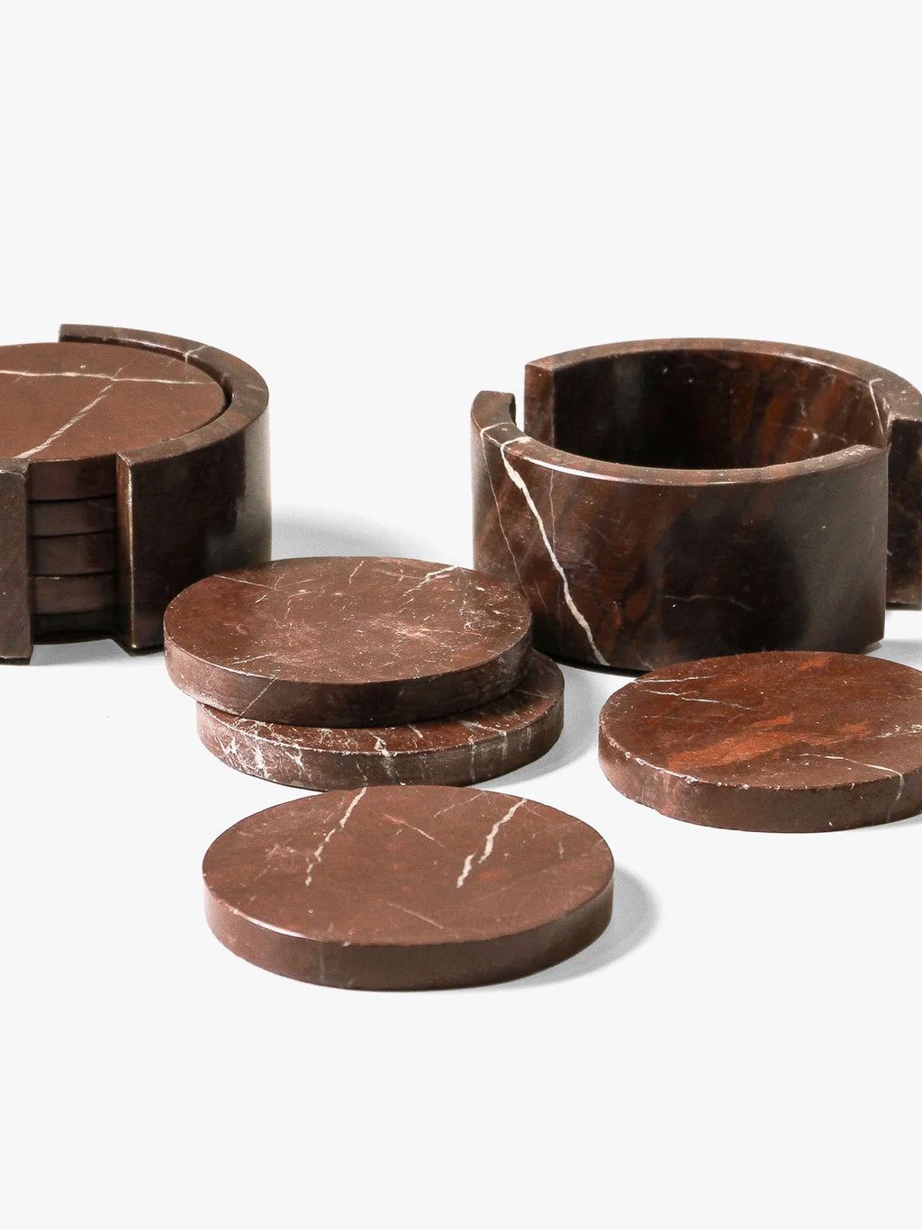 Odite Coasters in Rosso Levento - 4 pack