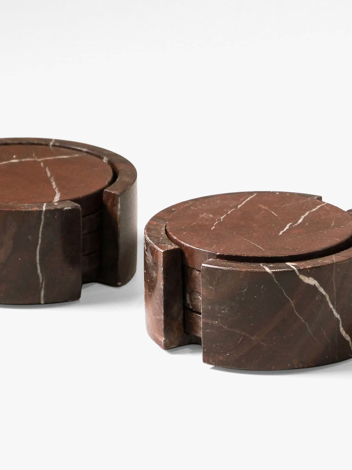 Odite Coasters in Rosso Levento - 4 pack