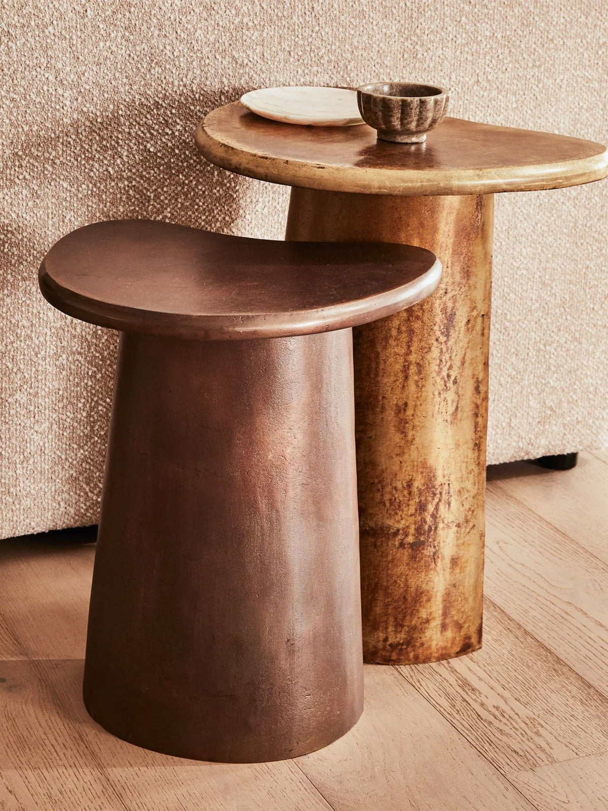 Sienna Side Table in Brass