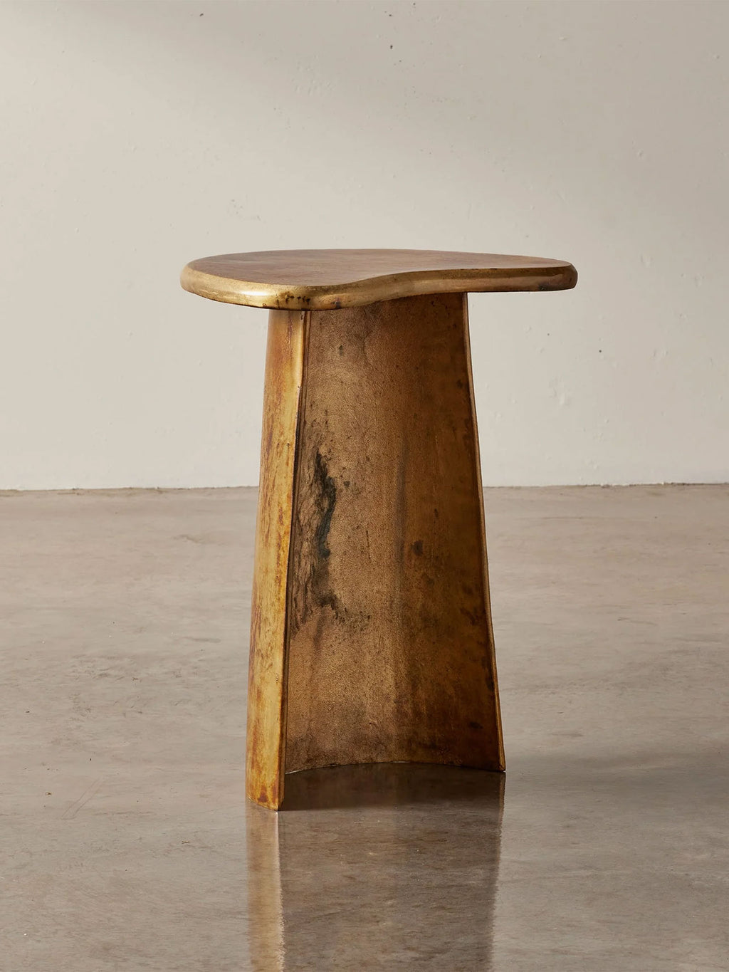 Sienna Side Table in Brass