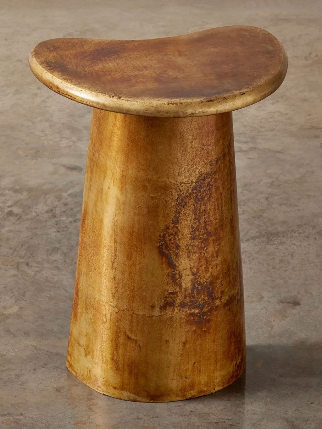Sienna Side Table in Brass