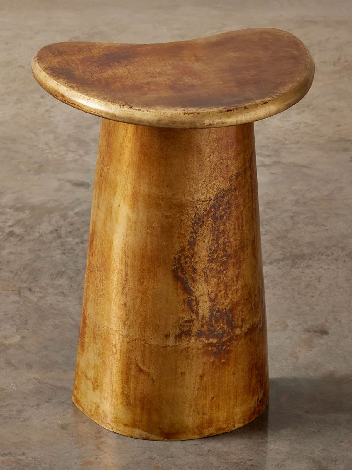 Sienna Side Table in Brass