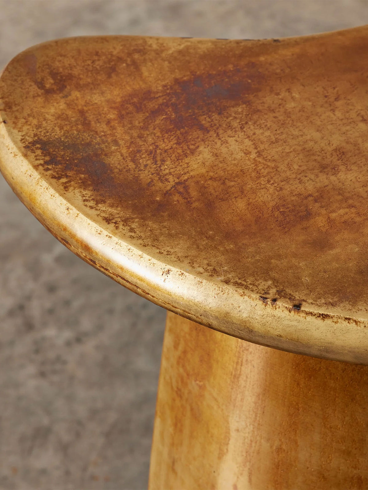 Sienna Side Table in Brass