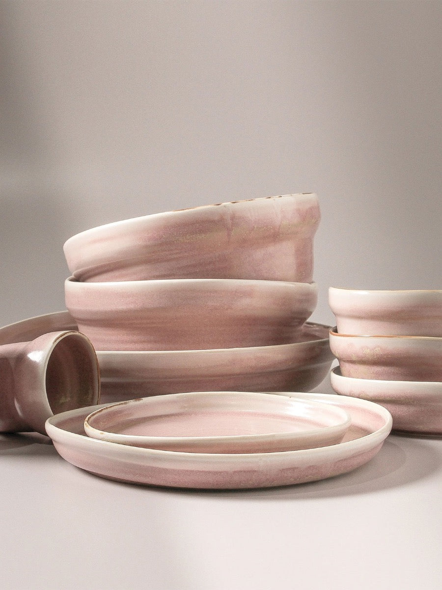 Suiki Serving Bowl in Pink Clay - Large