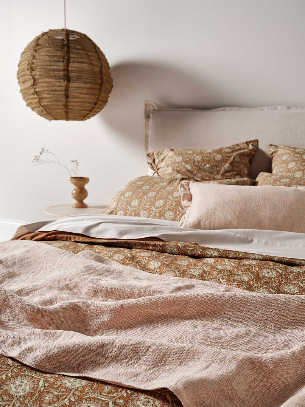 Jaipur Quilt Cover in Bronze