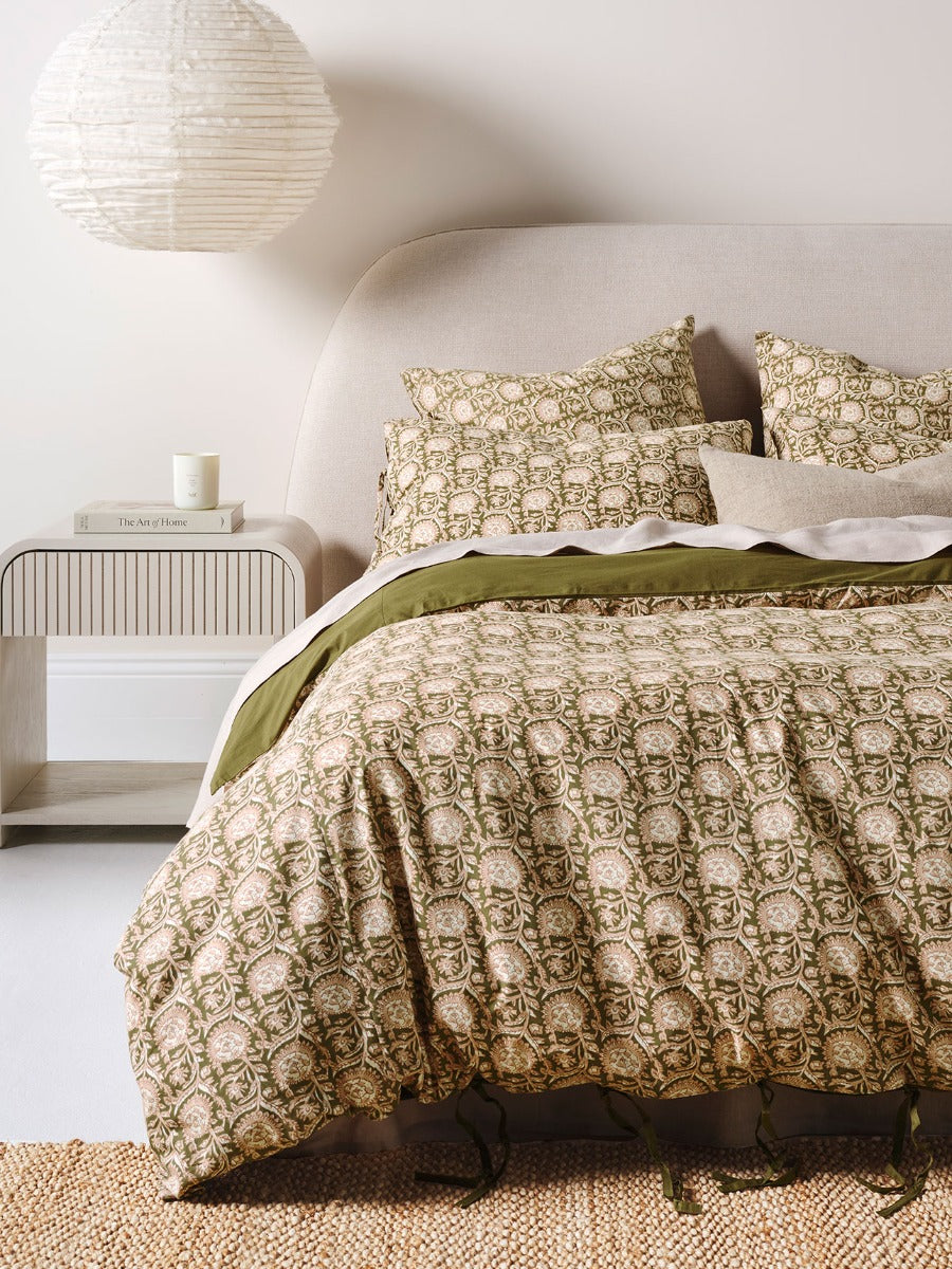 Jaipur Standard Pillowcase in Olive