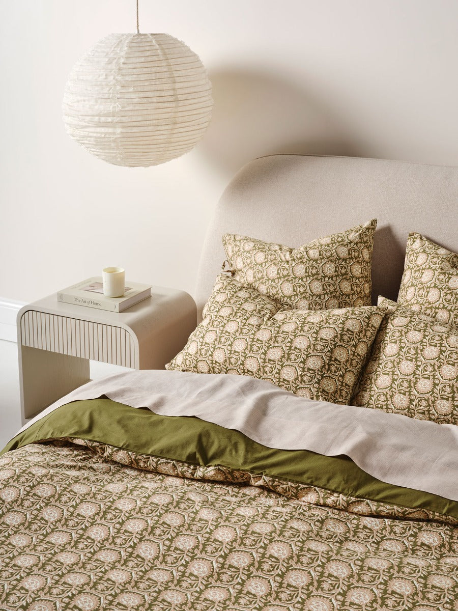 Jaipur Standard Pillowcase in Olive
