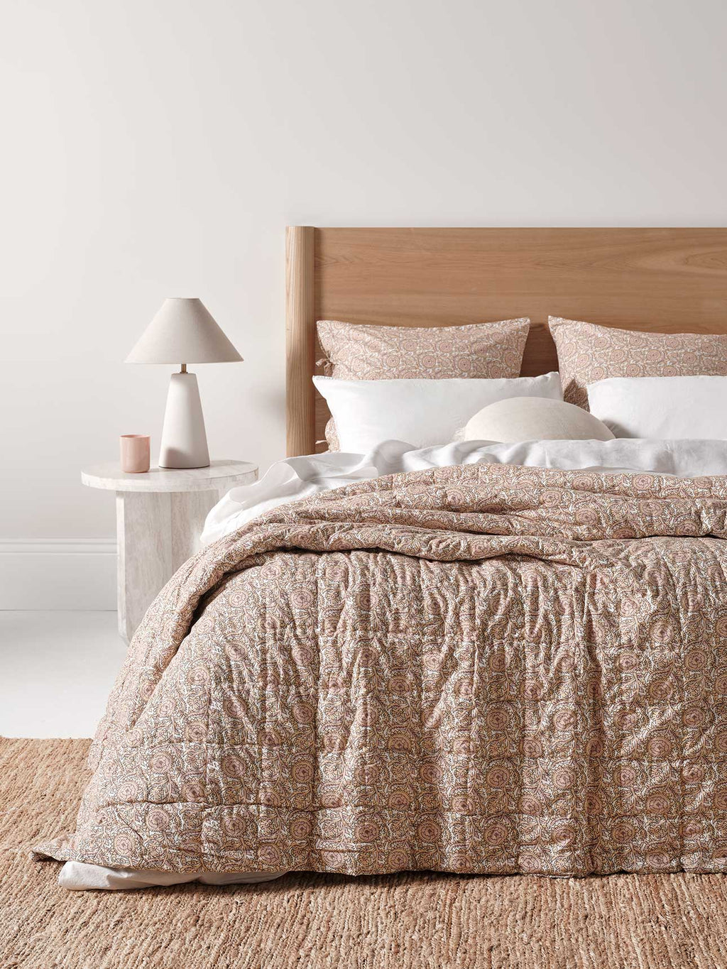 Jaipur European Pillowcase in Blush