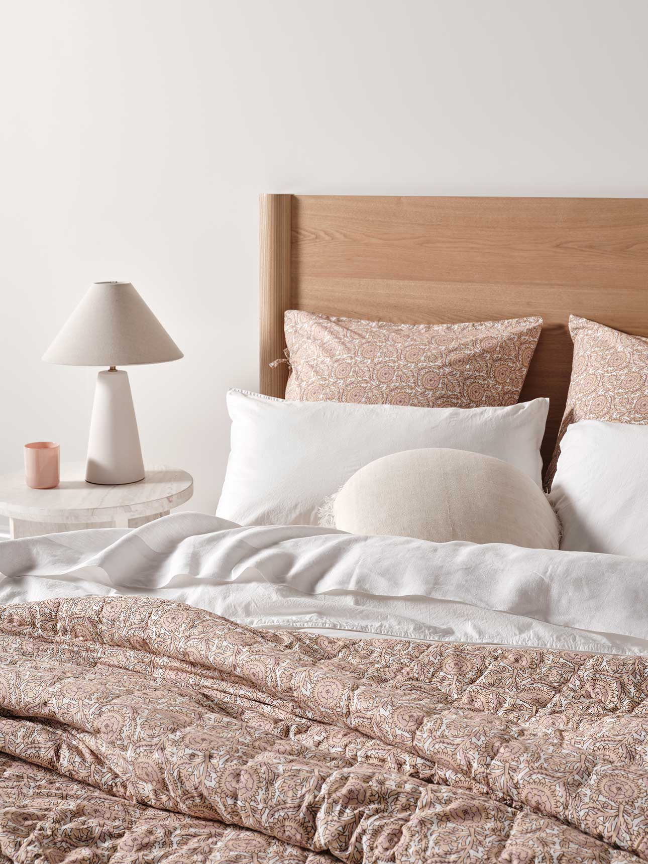 Jaipur Coverlet in Blush