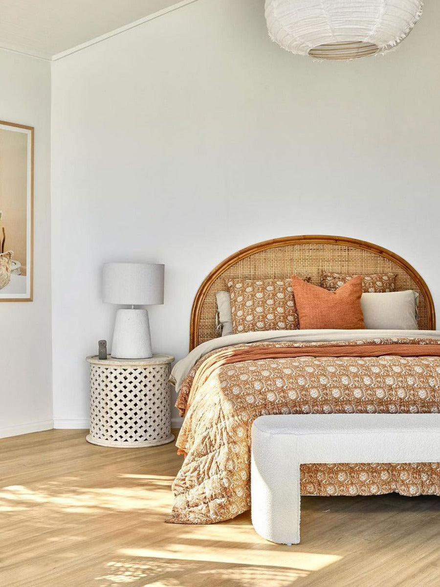 Jaipur Coverlet in Bronze